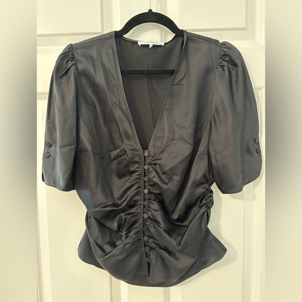 Black blouse from Frame